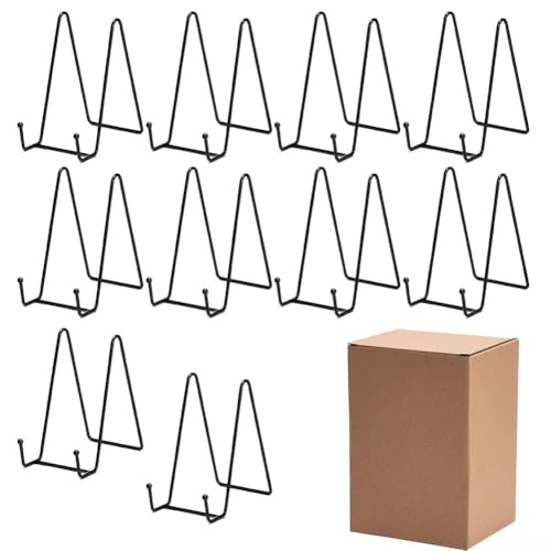 Allthingstore Eisen-Präsentationsständer für Fotos und Teller, stilvolle Metall-Staffelei für Zuhause und Büro, Dekoration (L) von Allthingstore