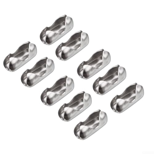 Metallperlen-Schnallen-Set beinhaltet 300 cm Edelstahlkette und 10 Perlenknöpfe (10 Schnallen) von Allthingstore