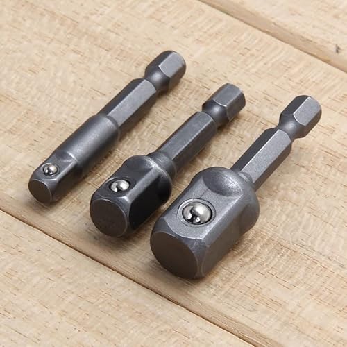 Stecknuss-Adapter-Bohrer-Set, wandelt Bohrmaschinen um, sichere Passform, Sechskantschaft Stecknuss-Adapter-Bohrer-Set, wandelt Bohrmaschinen um, sichere Passform, Sechskantschaft von Allthingstore