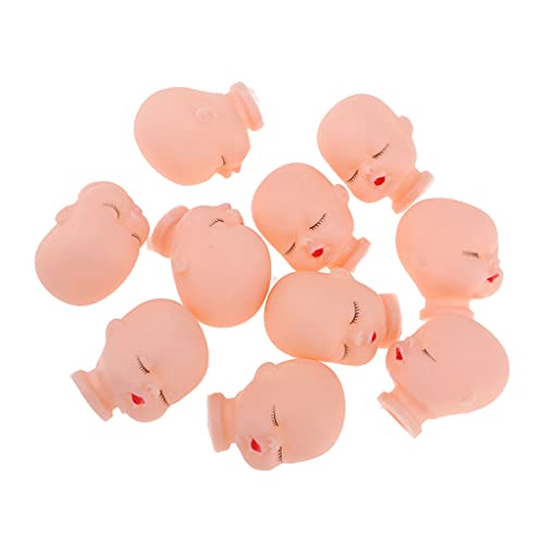 10 Kopfmodelle 35 mm für Puppen DIY Herstellung, 4,1 cm Puppenkopf Ersatzteile für 12,7 cm Kugelgelenkpuppen von AlluraPet