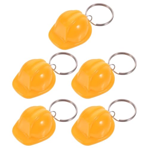AlluraPet Mini-Bauhut-Schlüsselanhänger, leicht, gelb, für Ingenieure, Partygeschenke, kompaktes Design, 5 Stück AlluraPet Mini-Bauhut-Schlüsselanhänger, leicht, gelb, für Ingenieure, Partygeschenke, kompaktes Design, 5 Stück von AlluraPet