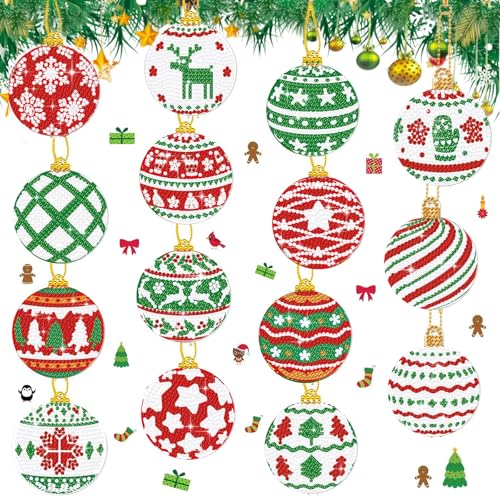 Alluring Diamond Painting Weihnachten Schlüsselanhänger, 15 Stück Diamant Painting Anhänger Sets Diamantmalerei-Anhänger Geschenke für Mädchen im Alter von 6–12 Jahren Alluring Diamond Painting Weihnachten Schlüsselanhänger, 15 Stück Diamant Painting Anhänger Sets Diamantmalerei-Anhänger Geschenke für Mädchen im Alter von 6–12 Jahren von Alluring