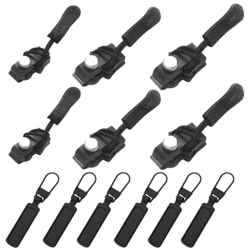 Alluring Reißverschluss Reparatur Set, Reißverschluss Zipper Ersatz, Reißverschluss Fix Kit, Reissverschluss Zipper Universal für Jacken, Koffer, Ruckäcke (6 Zipper + 6 Zipper Pull) Alluring Reißverschluss Reparatur Set, Reißverschluss Zipper Ersatz, Reißverschluss Fix Kit, Reissverschluss Zipper Universal für Jacken, Koffer, Ruckäcke (6 Zipper + 6 Zipper Pull) von Alluring