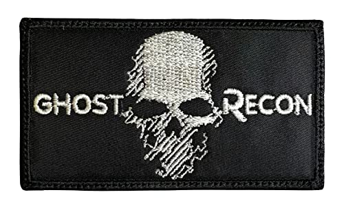 Ghost Recon Wildlands Skull Patch – Lustige taktische Militär-Moral bestickt Patch Hakenverschluss Rückseite von Almost SGT
