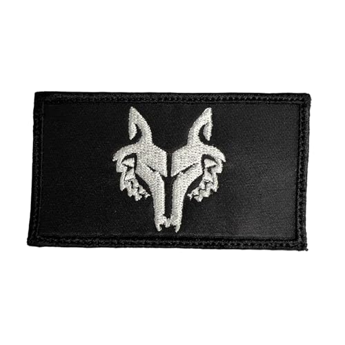 Wolfpack Clone Trooper Squad Patch Schwarz/Weiß – Taktischer Militärmoral, bestickter Aufnäher, Hakenverschluss auf der Rückseite von Almost SGT