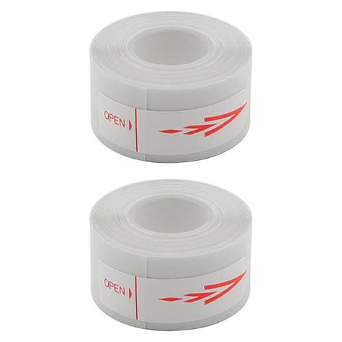 Alnicov 2 Stück transparentes bedruckbares Etikettenband, Mehrzweck-Thermoetikettenpapier für die Organisation von Aktenordnern (15 mm x 4 m) von Alnicov