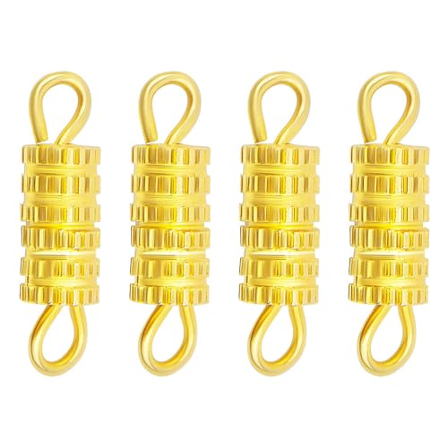 Alnicov 80 Stück Tonnenschraubverschlüsse, zum Basteln, zur Schmuckherstellung und -Reparatur, ideales Verbindungsstück für selbstgemachte Halsketten, Armbänder, Fußkettchen Alnicov 80 Stück Tonnenschraubverschlüsse, zum Basteln, zur Schmuckherstellung und -Reparatur, ideales Verbindungsstück für selbstgemachte Halsketten, Armbänder, Fußkettchen von Alnicov