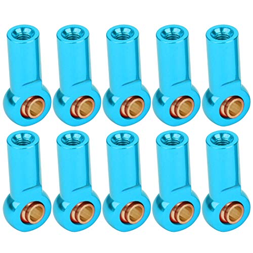 10pcs RC Tull -Ziehen der Anschlussfliesen -Metallkugel für Axiales SCX10 1/10, Nachhaltiges Aluminiumlegierungsmaterial, Stabile Leistung (BLUE) von Alomejor