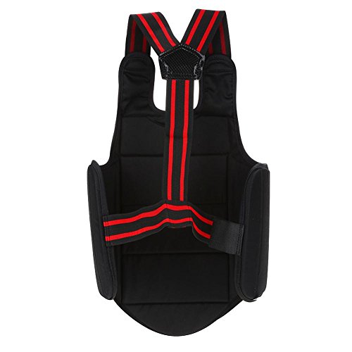 Alomejor Brustschutz Weste Kinder Erwachsene Doppelseitiger Box-Brustschutz für Taekwondo Body Protector Sparring Gear Sportausrüstung Sportausrüstung von Alomejor