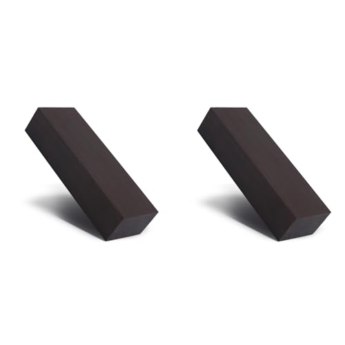 Alomejor DIY Ebenholz Farbiger Holzblock für Instrumentengriff 2 Stück Schwarze Ebenholz-Holzgriffplatte Alomejor DIY Ebenholz Farbiger Holzblock für Instrumentengriff 2 Stück Schwarze Ebenholz-Holzgriffplatte von Alomejor