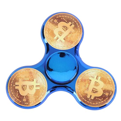 Alomejor Fingerspitze Gyro Lebendig Elektroplattiertes Rotierendes Spielzeug für Unruhige Erwachsene, ABS -Material (BLUE) von Alomejor