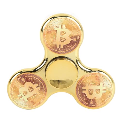 Alomejor Fingerspitze Gyro Lebendig Elektroplattiertes Rotierendes Spielzeug für Unruhige Erwachsene, ABS -Material (GOLD) von Alomejor