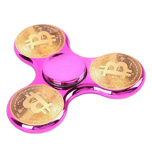 Alomejor Fingerspitze Gyro Lebendig Elektroplattiertes Rotierendes Spielzeug für Unruhige Erwachsene, ABS -Material (PURPLE) von Alomejor
