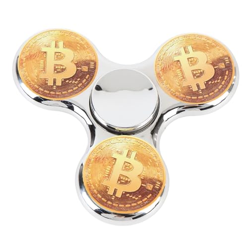 Alomejor Fingerspitze Gyro Lebendig Elektroplattiertes Rotierendes Spielzeug für Unruhige Erwachsene, ABS -Material (SILVER) von Alomejor