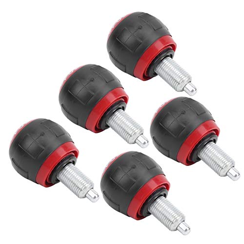 Alomejor Fitness Pop Pull Pin Übung Ausrüstung Pull Pin mit Synthetischer Kartongriff für Übungsräder Stärke Ausrüstung (Schwarz Rot) von Alomejor