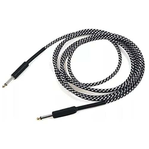 Alomejor Gitarrengeräusche Reduktion Kabel Professionell Schwarz Weißes Kupferkernkabel für die Leistung von Alomejor