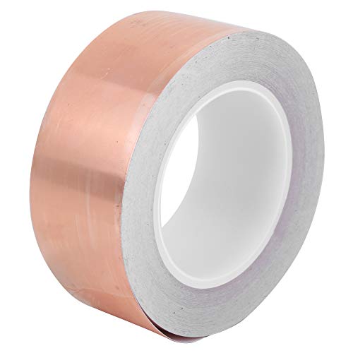Alomejor Kupferfolie Klebeband Einzelleiter Abschirmung E -Gitarre EMI Schild Starken Klebstoff 5meter/10meter/30meter (30M) von Alomejor