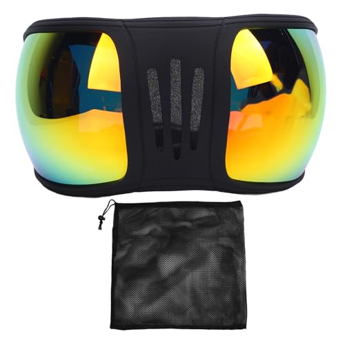 Alomejor Rennbrille für Pferde, Schutzbrille mit Verstellbarem Riemen und Schwammpolsterung für das Reittraining (Rot) von Alomejor