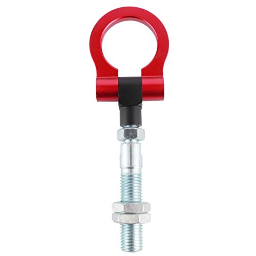 Alomejor Schlepptau-Ring Ring Heavy Duty Folding TOW Haken Rot Anodiertes Aluminiumstahl Direkter Ersatz Vorne Schlepptauhaken mit Anodischer Oxidation für Veloster 2012-2017 (Rot) von Alomejor