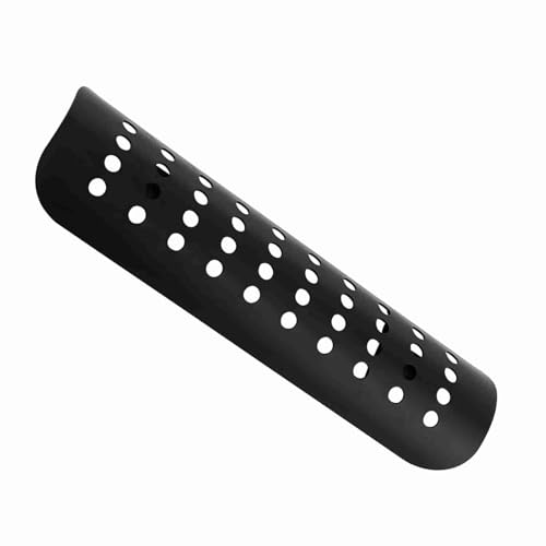 Alomejor Universelle Motorrad -Loch -Wärme Schild Auspuffrohrabdeckung Cool Muffler Guard Zum Sicherheitsschutz Metallstahl (BLACK) von Alomejor