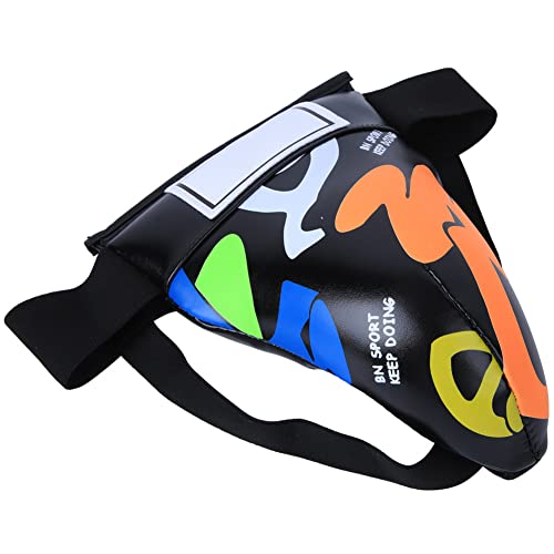 Boxen Tiefschutz Kinder MMA Kampfsport Jockstrap Leistenschutz Jungen Abdo Leistenbecher Protector für Boxen Bauchschutzausrüstung(schwarz) von Alomejor