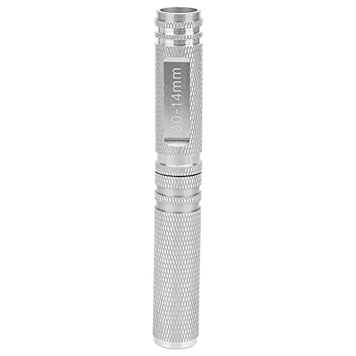 Open-Loch der RC-Autosschale in Edelstahl für das HSP-Modell, Puncher Universal Loch für das Fernbedienungsauto, 0-14 Mm Durchmesser, Grüne/Silberne/Goldene Farboptionen (SILVER) von Alomejor