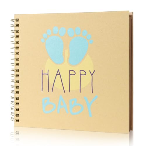 Baby DIY Scrapbook Fotoalbum – Erinnerungsbuch zum Selbstgestalten mit Kraftpapier Seiten – 6 Zoll Quadratisches Album für Jungen und Mädchen Baby DIY Scrapbook Fotoalbum – Erinnerungsbuch zum Selbstgestalten mit Kraftpapier Seiten – 6 Zoll Quadratisches Album für Jungen und Mädchen von Alorn