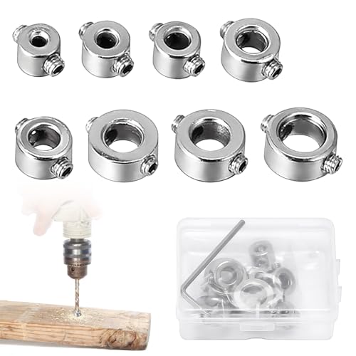 Alovez 8 tlg Tiefenanschlagringe Set, 3-10mm Präzise Bohrtiefe Kontrolle, Bohrtiefenbegrenzer Begrenzen Sie Die Tiefe Des Bohrers für Holzbearbeitungsbohrarbeiten Alovez 8 tlg Tiefenanschlagringe Set, 3-10mm Präzise Bohrtiefe Kontrolle, Bohrtiefenbegrenzer Begrenzen Sie Die Tiefe Des Bohrers für Holzbearbeitungsbohrarbeiten von Alovez