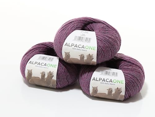 150 Gramm 100% Baby Alpaka Wolle 112m 4-4,5 Nadelstärke Nm 4/9 Strick-Häkel Garn Strickwolle, Farbe: Fuchsia, 150 Gramm 100% Baby Alpaka Wolle 112m 4-4,5 Nadelstärke Nm 4/9 Strick-Häkel Garn Strickwolle, Farbe: Fuchsia, von AlpacaOne