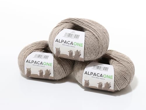 150 Gramm 100% Baby Alpaka Wolle 112m 4-4,5 Nadelstärke Nm 4/9 Strick-Häkel Garn Strickwolle, Farbe: Graubeige, Größe: 150 Gramm 150 Gramm 100% Baby Alpaka Wolle 112m 4-4,5 Nadelstärke Nm 4/9 Strick-Häkel Garn Strickwolle, Farbe: Graubeige, Größe: 150 Gramm von AlpacaOne