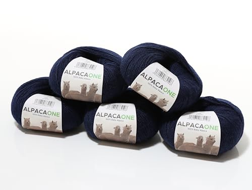 250 Gramm 100% Baby Alpaka Wolle 112m 4-4,5 Nadelstärke Nm 4/9 Strick-Häkel Garn Strickwolle Farbe: Navy 250 Gramm 100% Baby Alpaka Wolle 112m 4-4,5 Nadelstärke Nm 4/9 Strick-Häkel Garn Strickwolle Farbe: Navy von AlpacaOne