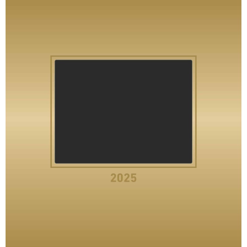 Foto-Bastelkalender Gold 2025 - Do It Yourself Calendar 21X22 Cm - Datiert - Kreativkalender - Foto-Kalender - Alpha Edition von Alpha-Edition