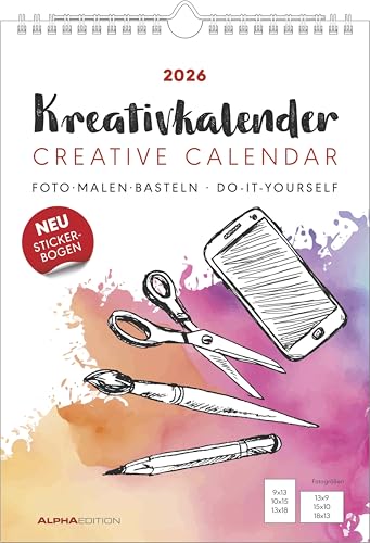 Kreativ-Kalender A4 weiß 2026-21 x 29,7 - Foto, Malen, Basteln - datiert - Kreativkalender - Foto-Kalender - Alpha Edition: Do it yourself calendar Kreativ-Kalender A4 weiß 2026-21 x 29,7 - Foto, Malen, Basteln - datiert - Kreativkalender - Foto-Kalender - Alpha Edition: Do it yourself calendar von Alpha Edition