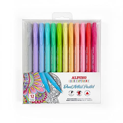 Alpino Color Experience 12 Dual Artist Pastellfarben-Etiketten | Dual-Punkt-Etiketten-Etiketten-Etiketten-Etiketten: Pinselspitze und Pinselspitze | Mandalas-Etiketten-Etiketten-Etiketten-Etiketten- Alpino Color Experience 12 Dual Artist Pastellfarben-Etiketten | Dual-Punkt-Etiketten-Etiketten-Etiketten-Etiketten: Pinselspitze und Pinselspitze | Mandalas-Etiketten-Etiketten-Etiketten-Etiketten- von Alpino