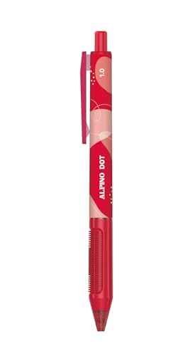 Alpino - Packung mit 24 Dot-Kugelschreibern – rote Tinte | weicher und rutschfester Griff | 1 mm Spitze für flüssiges und präzises Schreiben | hochwertige und schnell trocknende Tinte Alpino - Packung mit 24 Dot-Kugelschreibern – rote Tinte | weicher und rutschfester Griff | 1 mm Spitze für flüssiges und präzises Schreiben | hochwertige und schnell trocknende Tinte von Alpino