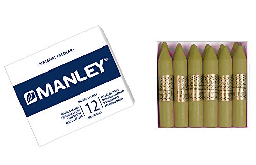 MANLEY 74 – Wachsmalstifte, 12 Stück von Alpino