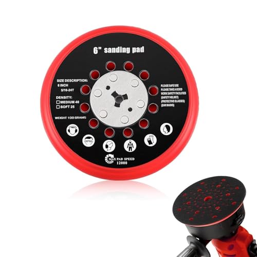 Alrens 2608900007 150mm Multiloch Schleifteller für Bosch GET 75-150 GEX 34-150 GEX 40-150, Kompatibel mit M8 Exzenterschleifern, KlettStützteller 6 Zoll 150mm 72 Löcher Ersatzteil für BOSCH RSM6045 Alrens 2608900007 150mm Multiloch Schleifteller für Bosch GET 75-150 GEX 34-150 GEX 40-150, Kompatibel mit M8 Exzenterschleifern, KlettStützteller 6 Zoll 150mm 72 Löcher Ersatzteil für BOSCH RSM6045 von Alrens
