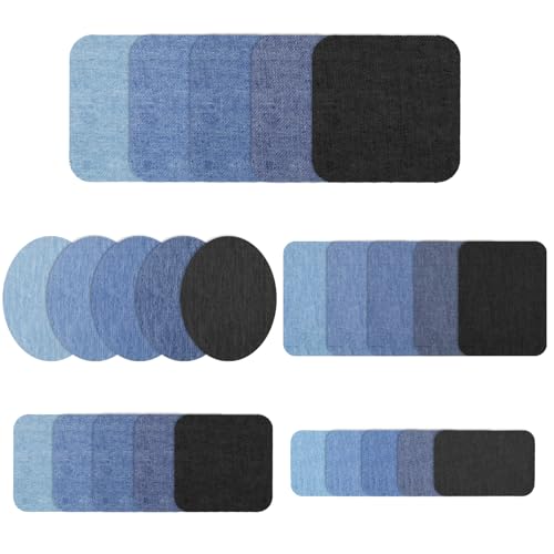 25 Stück Jeans Flicken zum Aufbügeln, 5 Farben Bügelflicken Iron on Repair Patches Selbstklebende Bügelflicken für Clothing, Dress, Shirts, Pants, Coats, Jeans and More 25 Stück Jeans Flicken zum Aufbügeln, 5 Farben Bügelflicken Iron on Repair Patches Selbstklebende Bügelflicken für Clothing, Dress, Shirts, Pants, Coats, Jeans and More von Alrhso