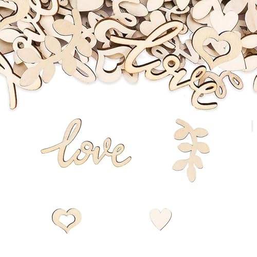 Alriedy 100 Stück Holzherzen Streudeko Hochzeit, Liebevolle Tischdeko für Hochzeit & Verlobung, DIY Hochzeits Deko, Konfetti aus Holz für romantische Anlässe Alriedy 100 Stück Holzherzen Streudeko Hochzeit, Liebevolle Tischdeko für Hochzeit & Verlobung, DIY Hochzeits Deko, Konfetti aus Holz für romantische Anlässe von Alriedy