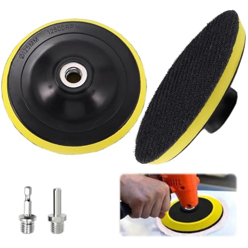 Alriedy 2 Stück Schleifteller 125 Klett Hochwertige Schleifpapierteller Mit M14 Bohradapter Und Spanndorn. Ideal Für Exzenterschleifpapier, Perfekt Für Präzises Schleifen Und Hohe Ergonomie Alriedy 2 Stück Schleifteller 125 Klett Hochwertige Schleifpapierteller Mit M14 Bohradapter Und Spanndorn. Ideal Für Exzenterschleifpapier, Perfekt Für Präzises Schleifen Und Hohe Ergonomie von Alriedy