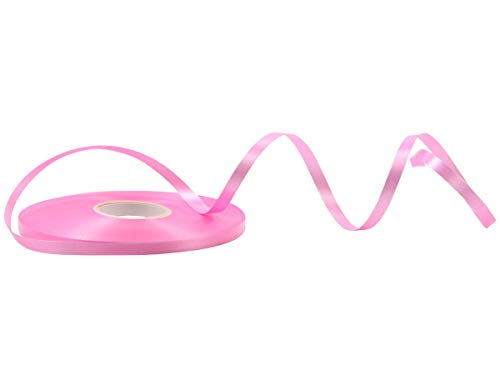 Alsino Geschenkband Deko Schleifenband Satinband für Geschenke und Verpackungen Pink 0,5 cm Breit 50 m lang Verpackungsschleife Dekoschnur von Alsino