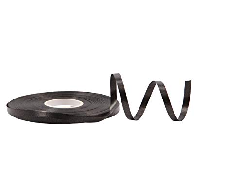 Alsino Geschenkband Deko Schleifenband Satinband für Geschenke und Verpackungen Schwarz 0,5 cm Breit von Alsino