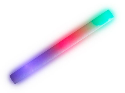 Alsino LED Leuchtstäbe Blinkstäbe aus Schaumstoff Glow Sticks im Set - ideal für Partys, Konzerte, Festivals & Events, Multicolor, 24 Stück von Alsino