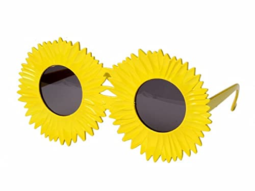 Alsino Sonnenbrille Herzbrille Fun-Brille Party Brille Photo-Booth Hippie, Einheitsgröße für Damen und Herren – (F-031) Sonnenblume von Alsino