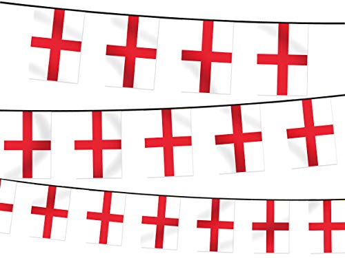 Alsino Wimpel Dekoration Länderwimpel Länderfahnen Wimpelkette Länderflaggen Fanartikel, Modell wählen:England von Alsino