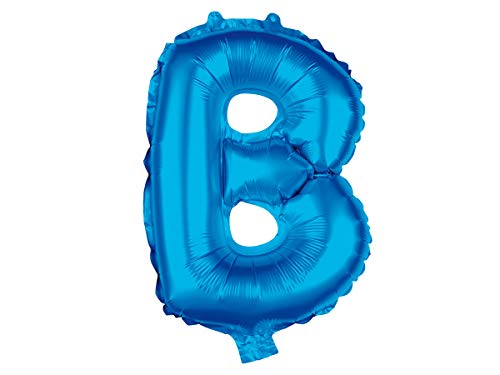 Alsino XXL Heliumballons Buchstabenballons Größe: ca. 80 cm Buchstaben A-Z Blau, BAL-249 Buchstabe B von Alsino