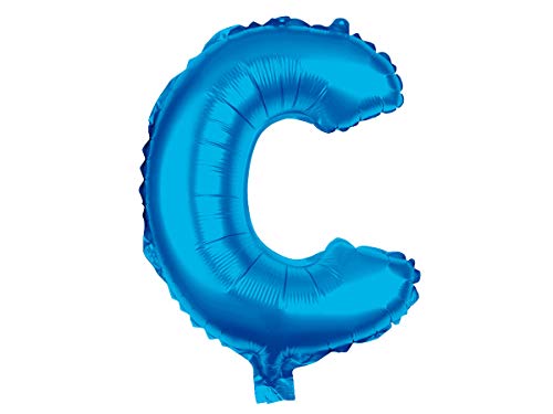 Alsino XXL Heliumballons Buchstabenballons Größe: ca. 80 cm Buchstaben A-Z Blau, BAL-250 Buchstabe C von Alsino
