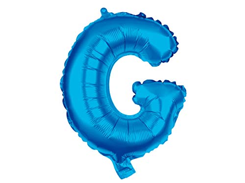 Alsino XXL Heliumballons Buchstabenballons Größe: ca. 80 cm Buchstaben A-Z Blau, BAL-254 Buchstabe G von Alsino