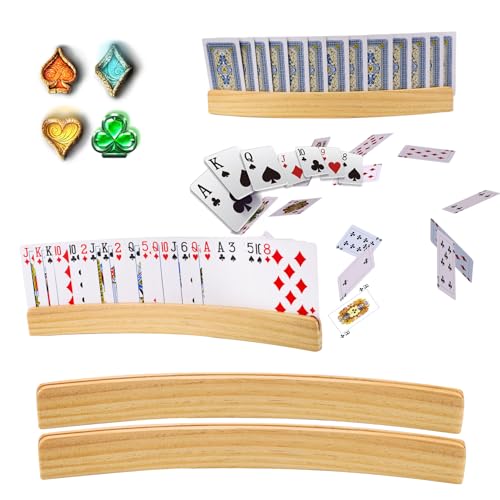 Altamejor Kartenhalter Kinder, 2 Stück Spielkartenhalter Kartenständer Holz 33 * 3.5 cm, Kartenhalter Spielkarten Holz Spielkartenständer Spielkartenhalter für Kinder Senioren Altamejor Kartenhalter Kinder, 2 Stück Spielkartenhalter Kartenständer Holz 33 * 3.5 cm, Kartenhalter Spielkarten Holz Spielkartenständer Spielkartenhalter für Kinder Senioren von Altamejor