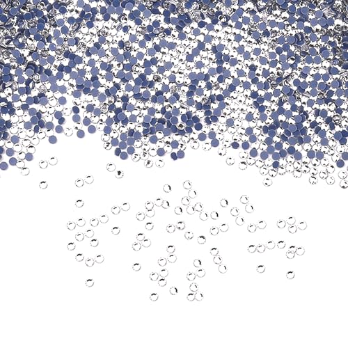 Altaroo 1440 Stück Hotfix Strasssteine, Strasssteine für Textilien Transparente Farbe, Glitzersteine für Textilien Runde, für TextilienKleidung, Schuhe, Taschen, DIY (SS12/3,0-3,2mm) von Altaroo